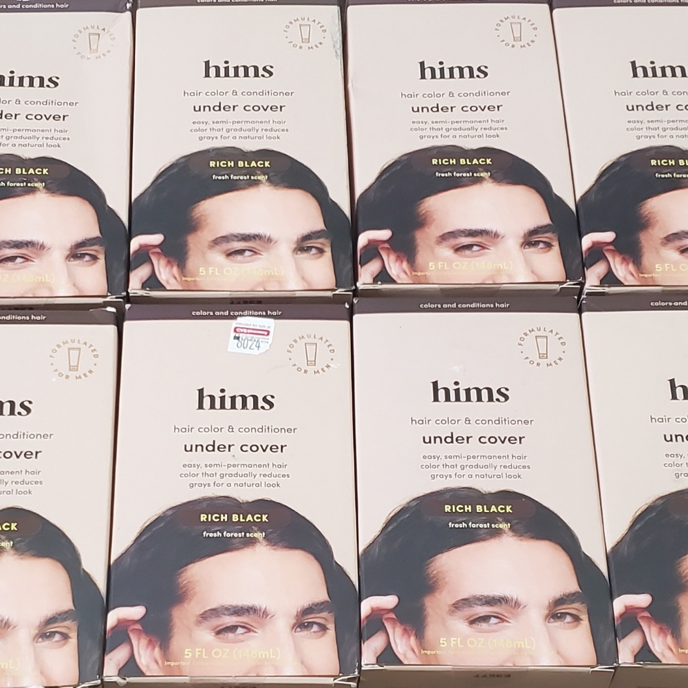 Lot of 12 boxes Hims Hair hair color & Conditioner. Rick black bulk wholesale